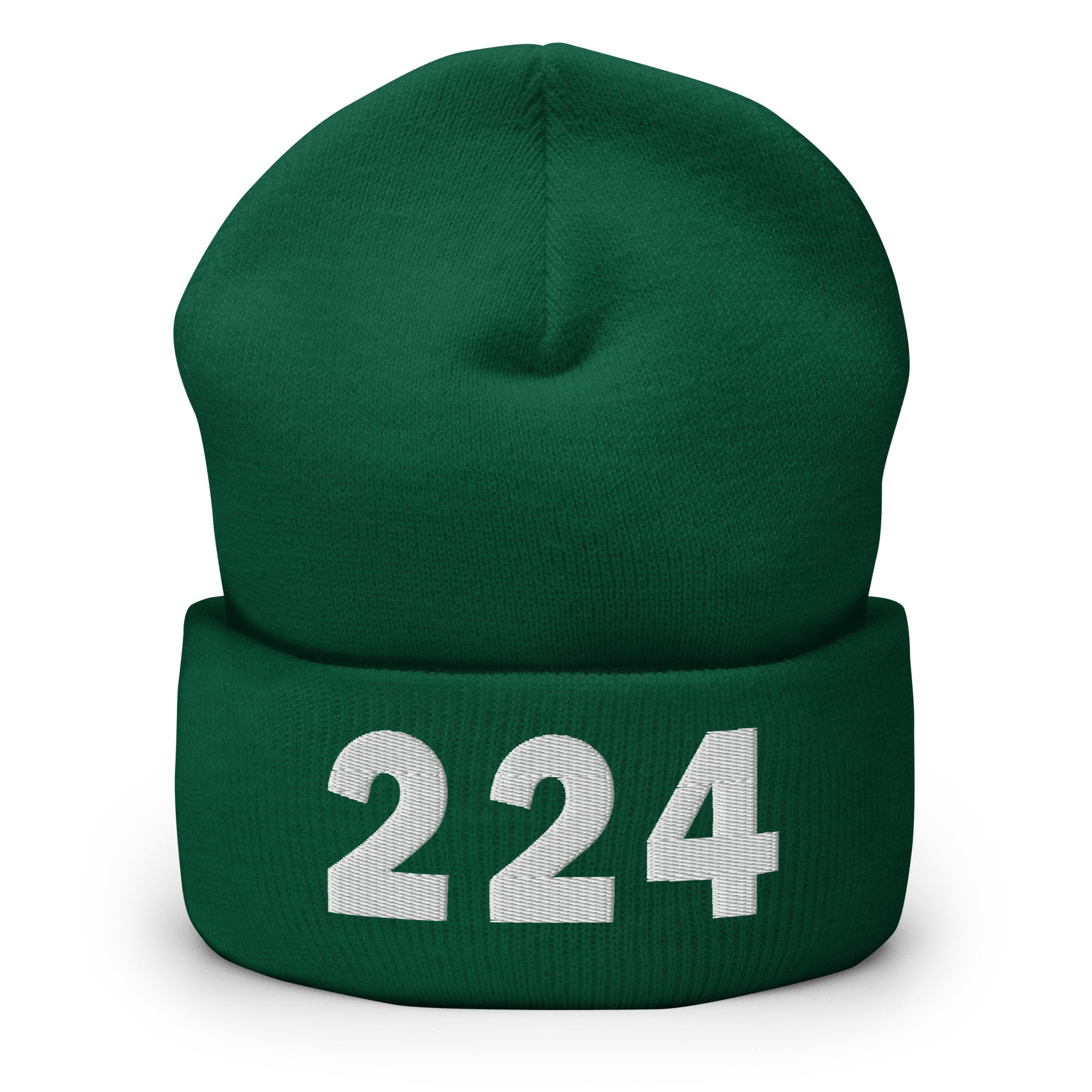 224 Area Code Cuffed Beanie