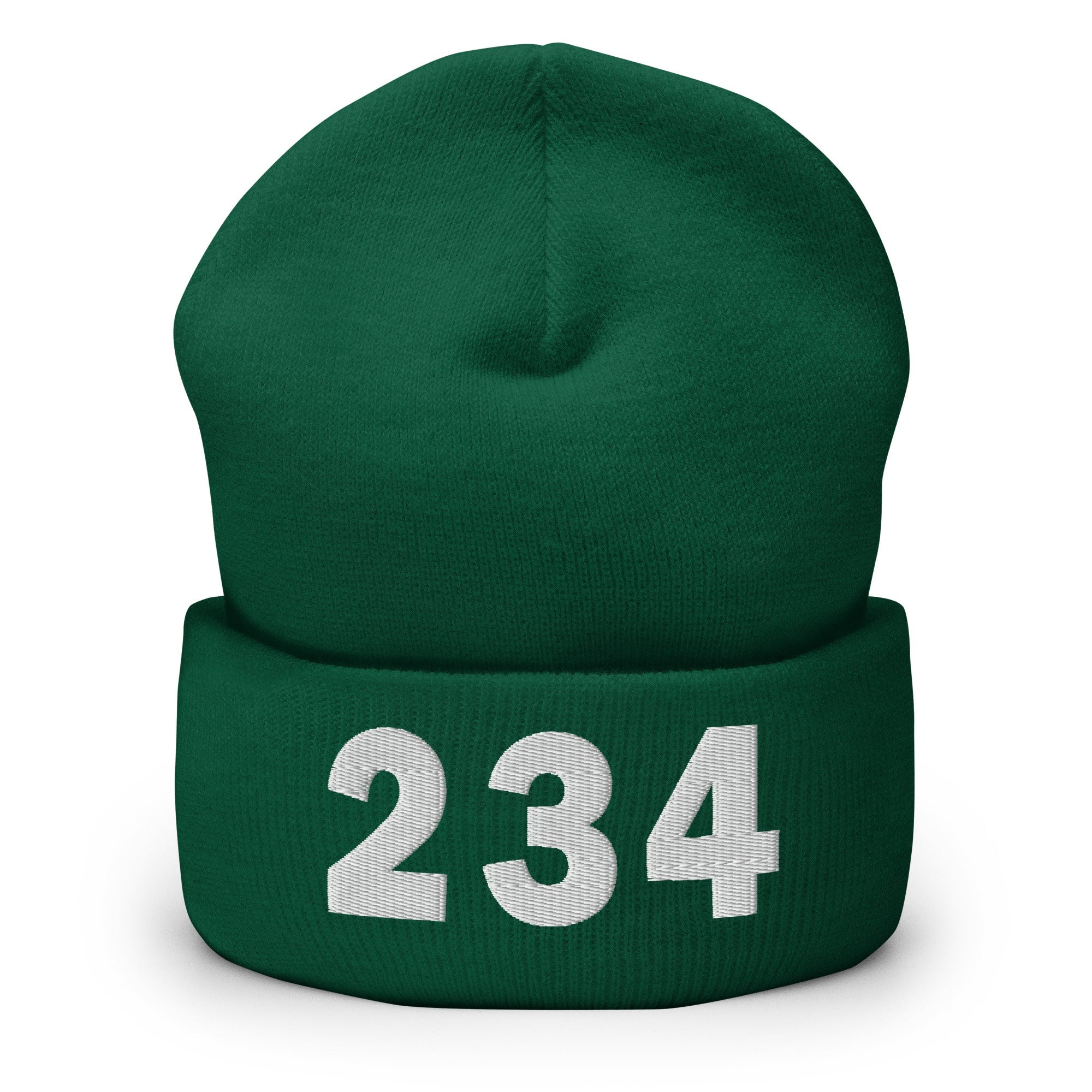 234 Area Code Cuffed Beanie