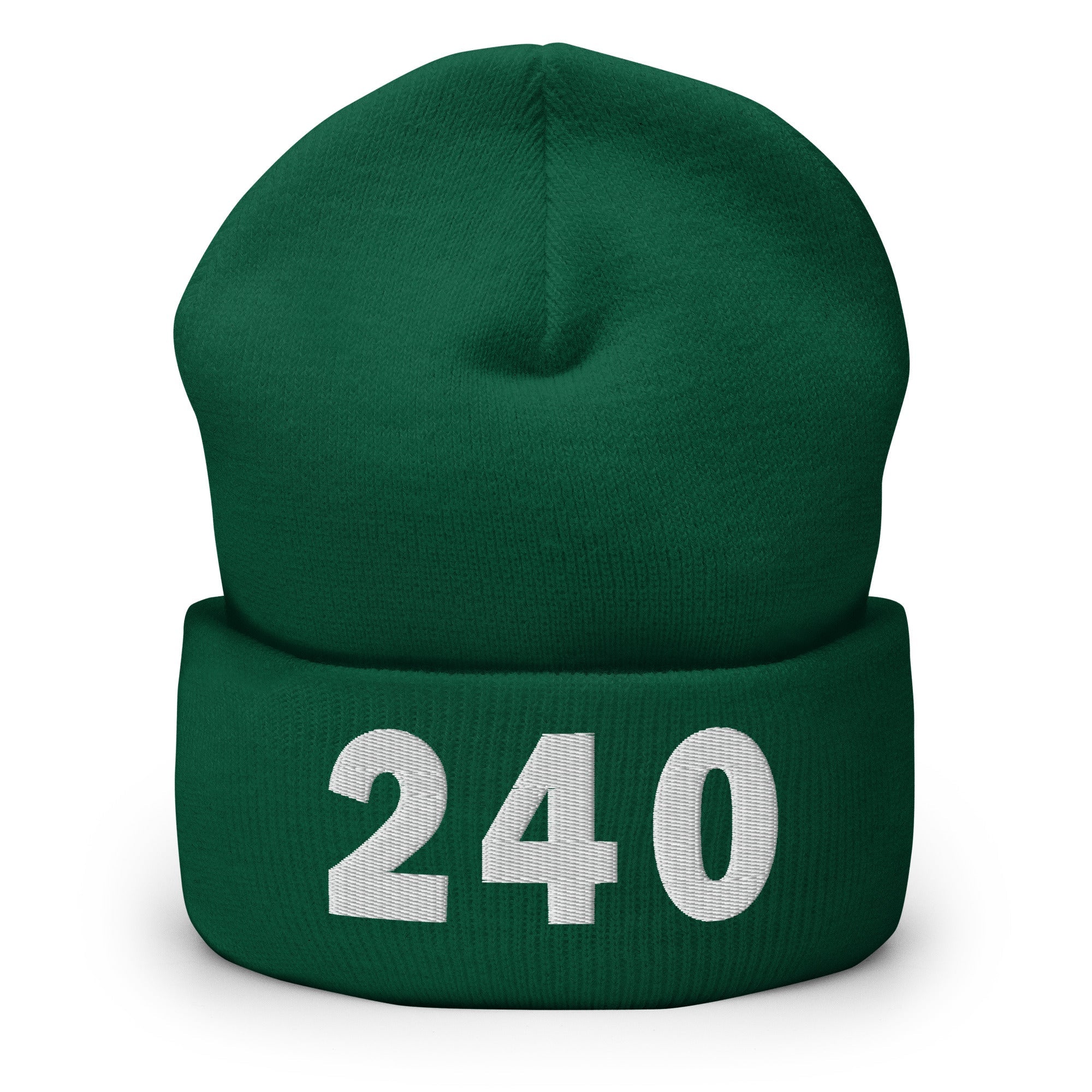 240 Area Code Cuffed Beanie