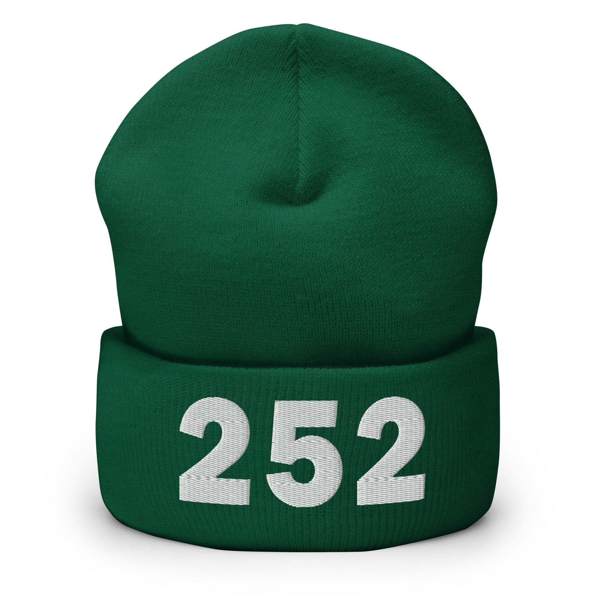 252 Area Code Cuffed Beanie