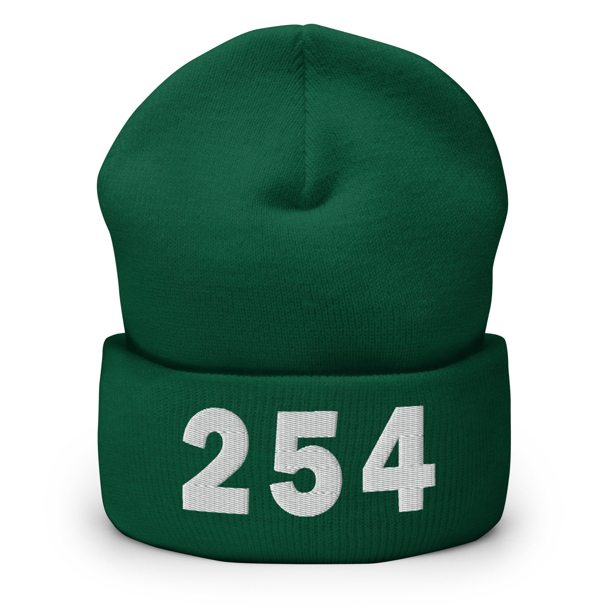 254 Area Code Cuffed Beanie