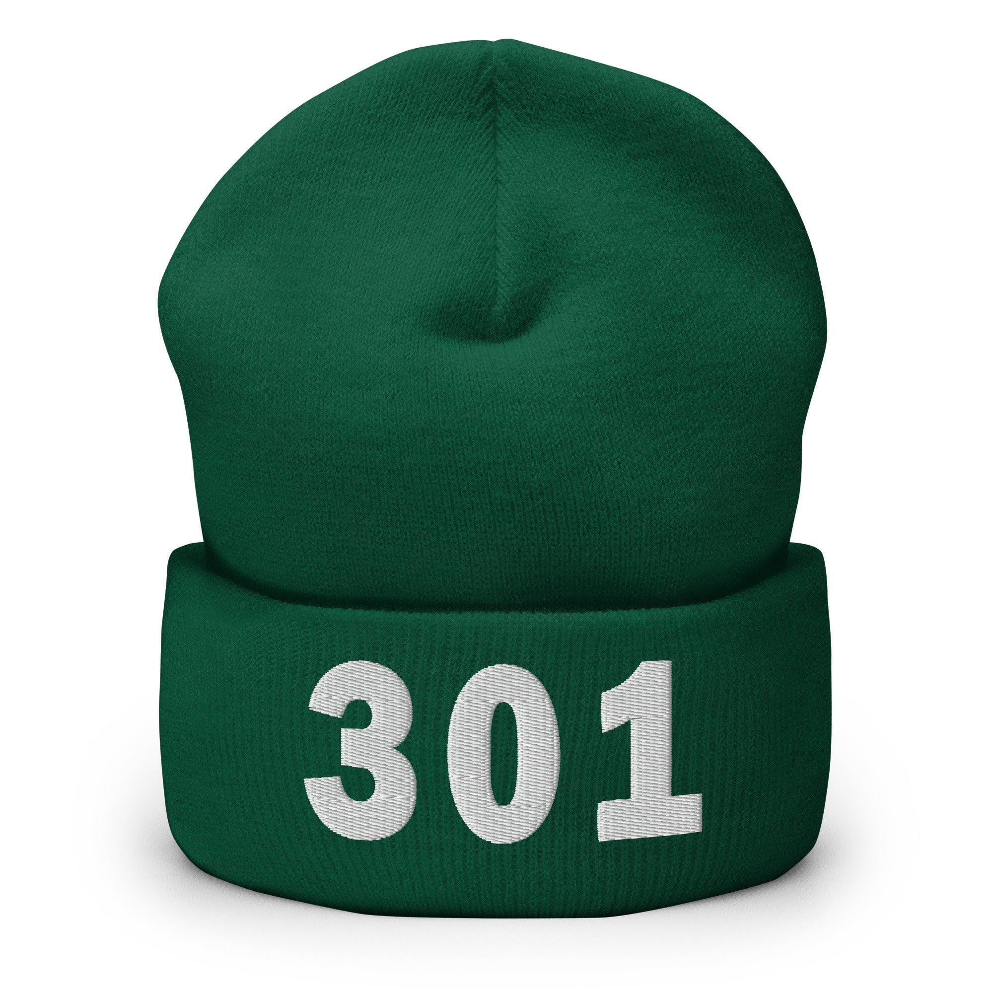 301 Area Code Cuffed Beanie