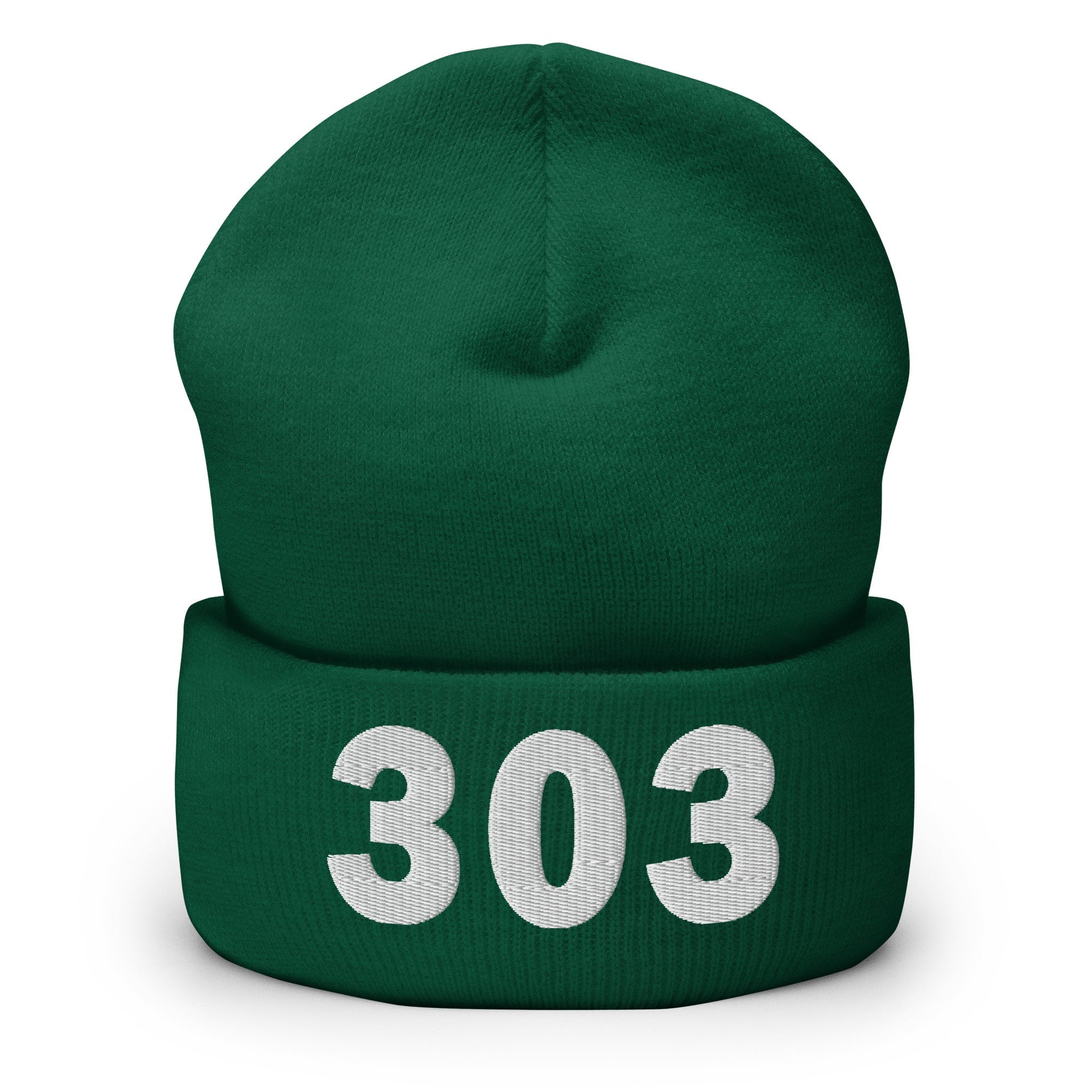 303 Area Code Cuffed Beanie