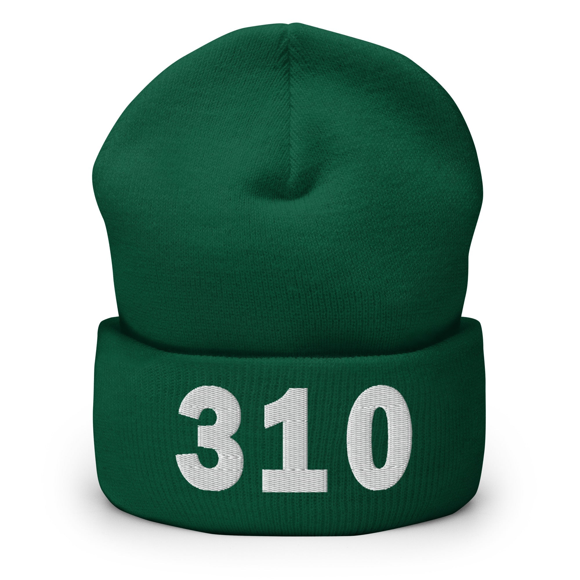 310 Area Code Cuffed Beanie