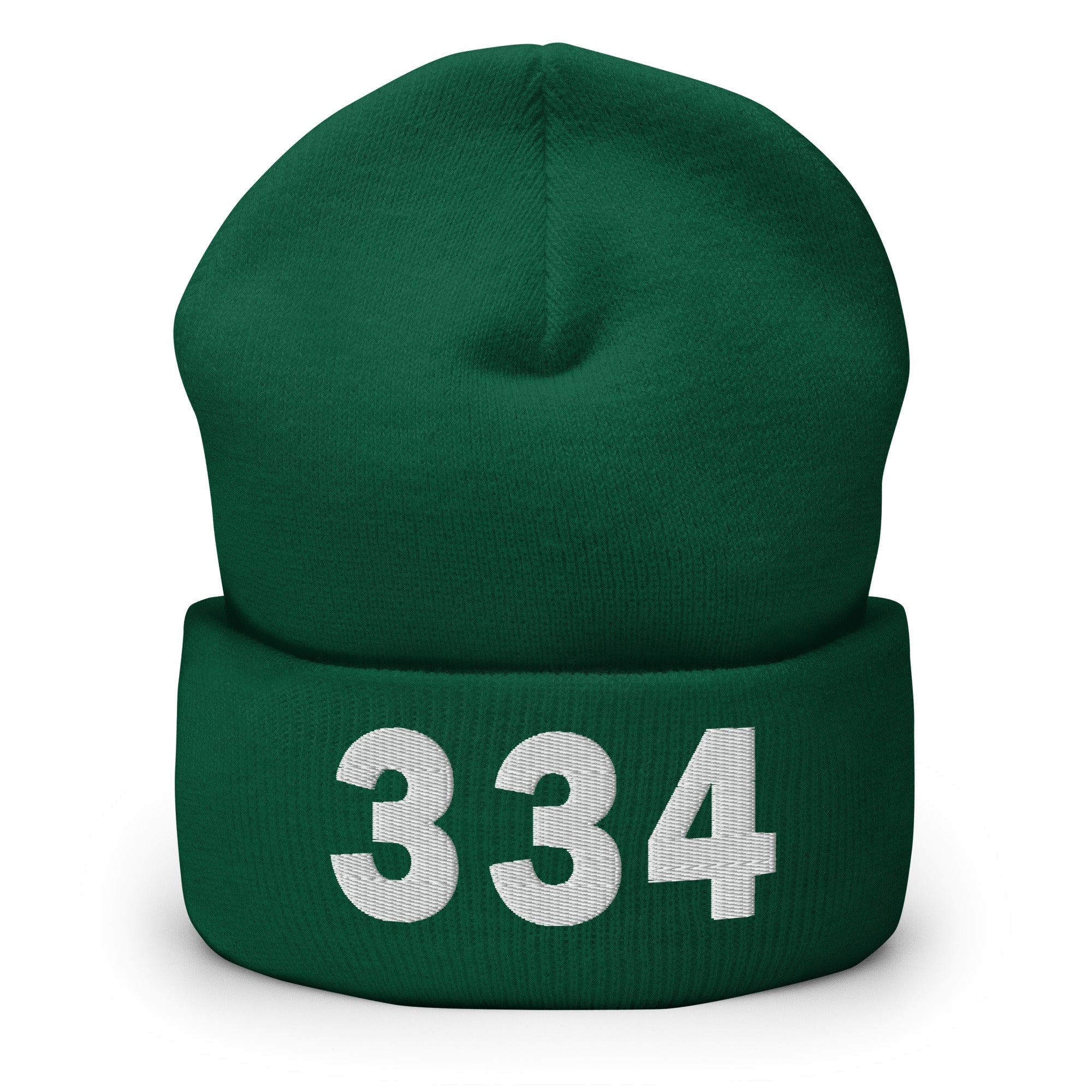334 Area Code Cuffed Beanie