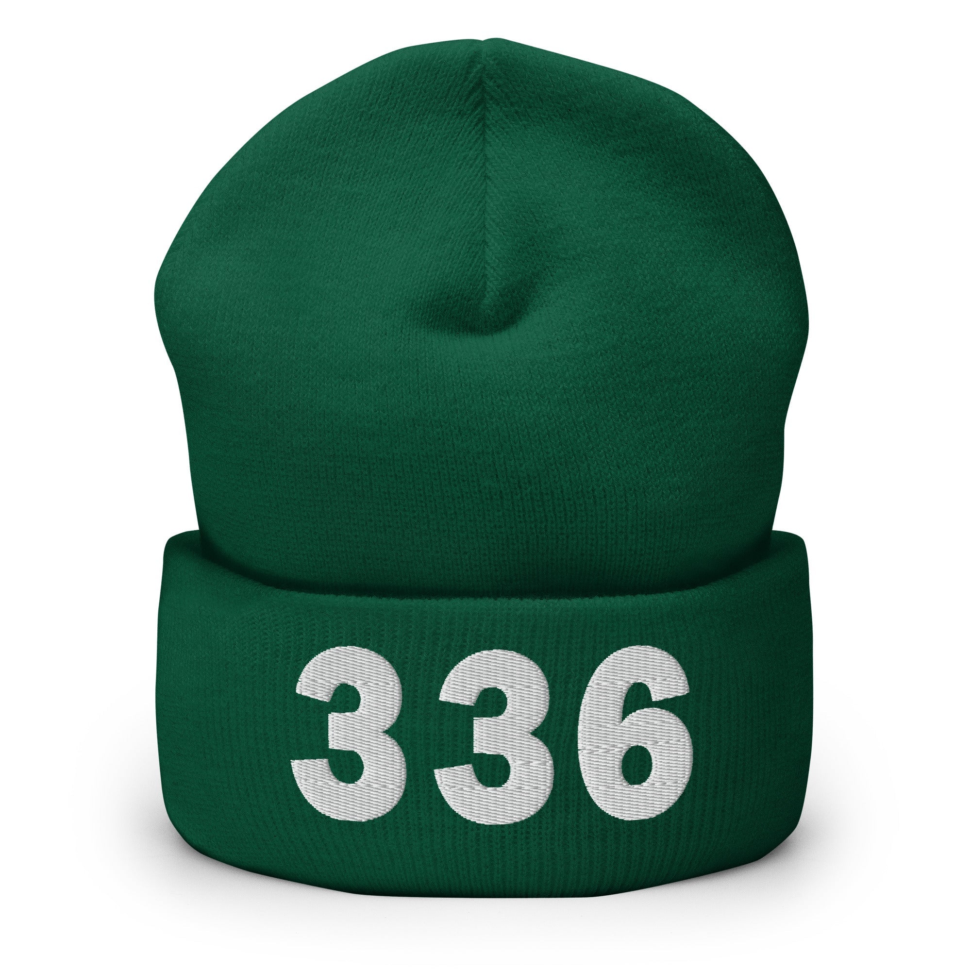 336 Area Code Cuffed Beanie