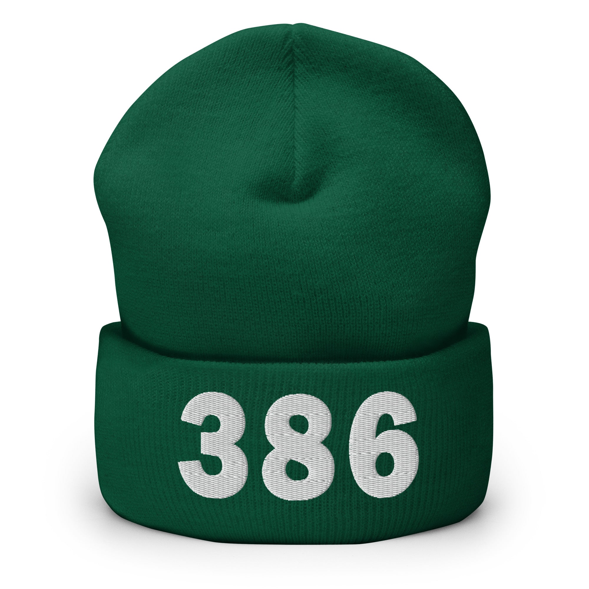 386 Area Code Cuffed Beanie