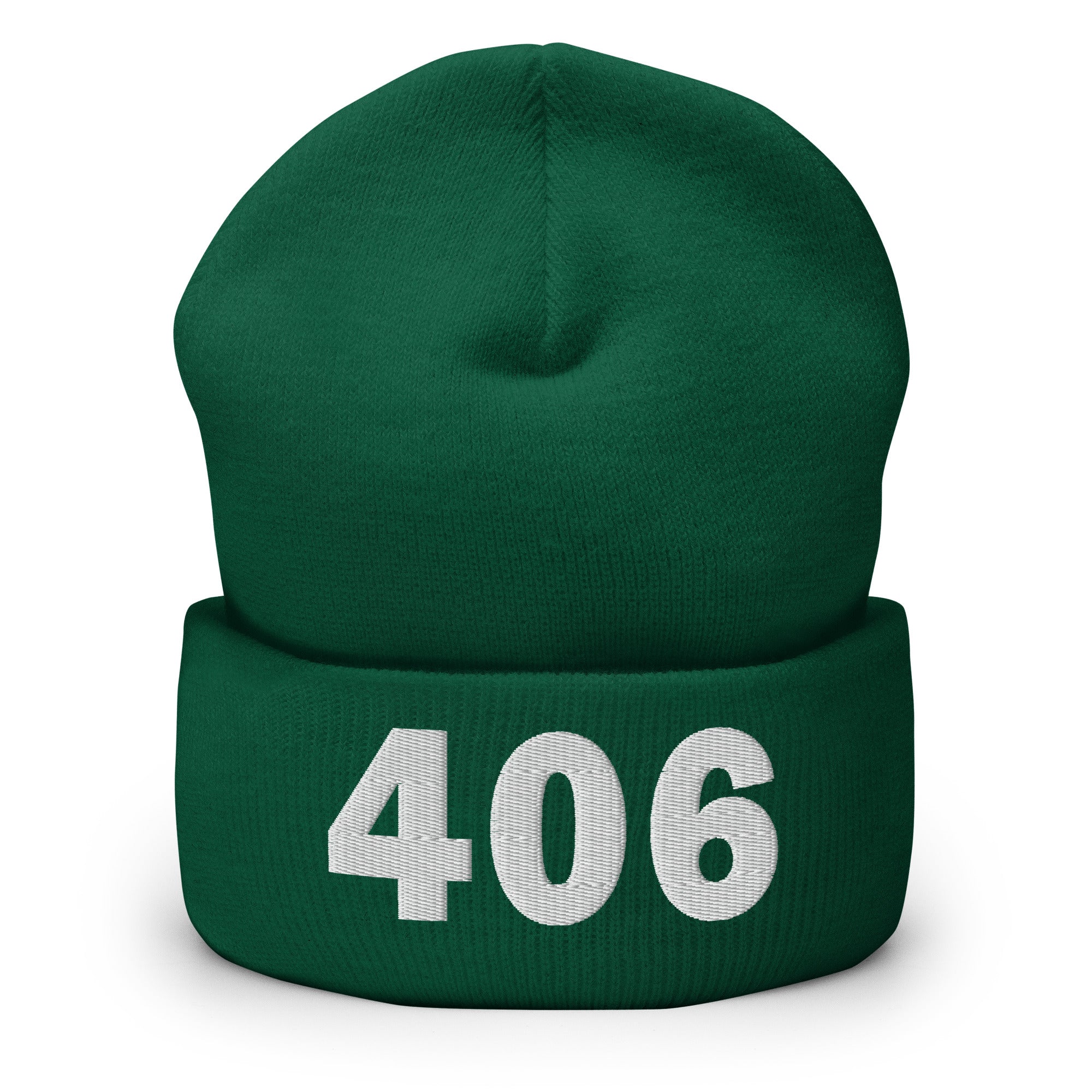 406 Area Code Cuffed Beanie