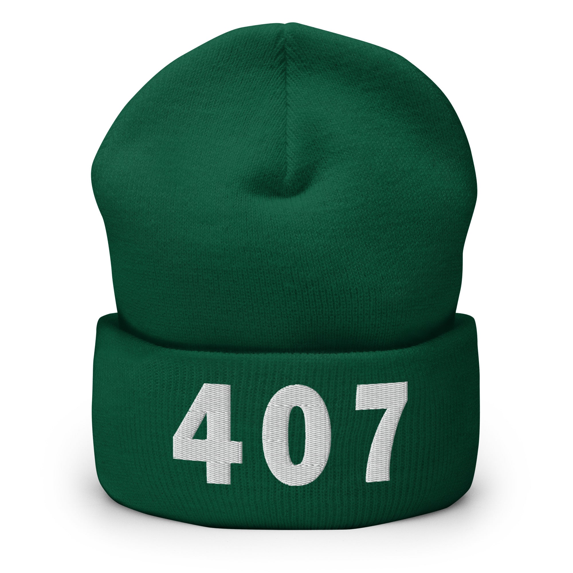 407 Area Code Cuffed Beanie