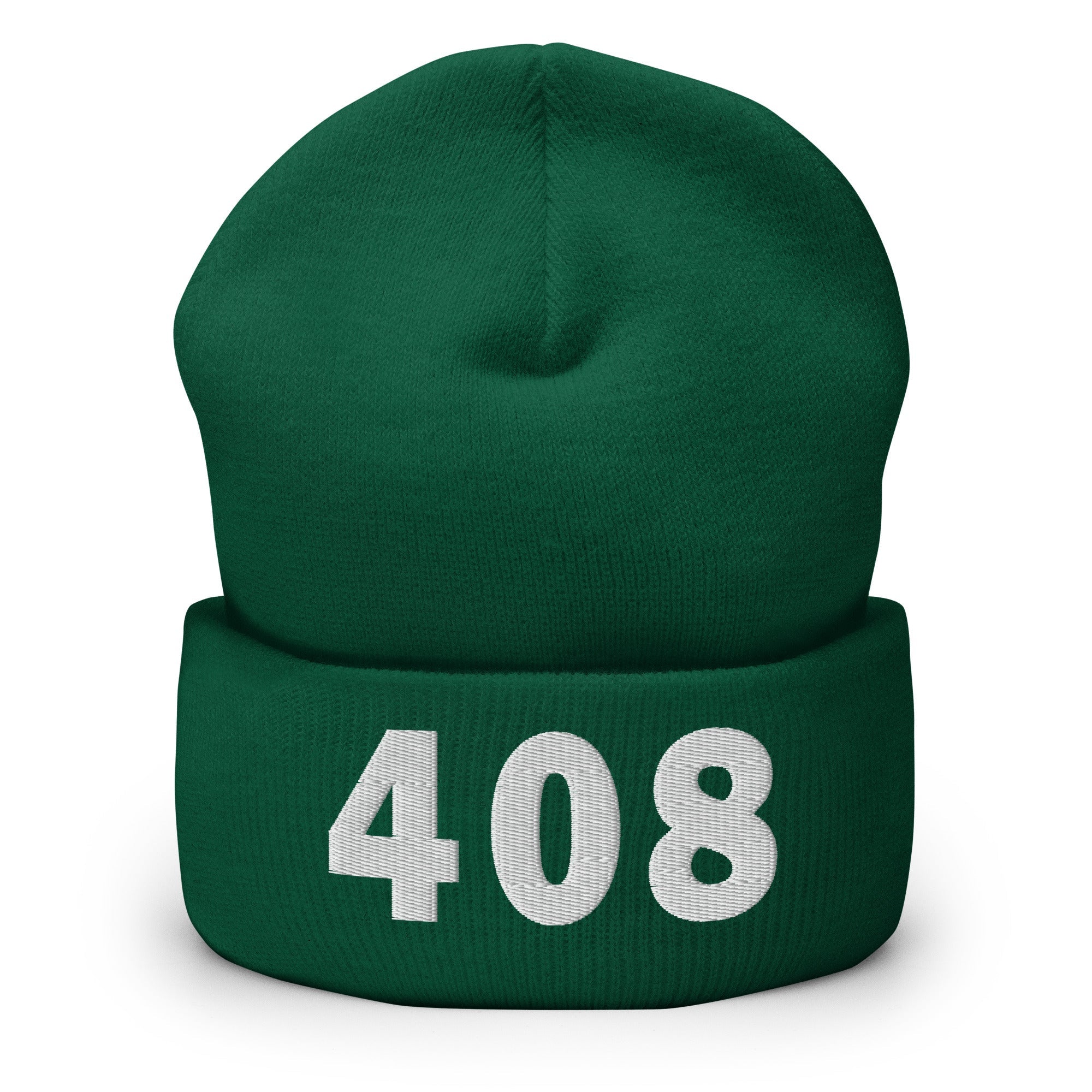 408 Area Code Cuffed Beanie