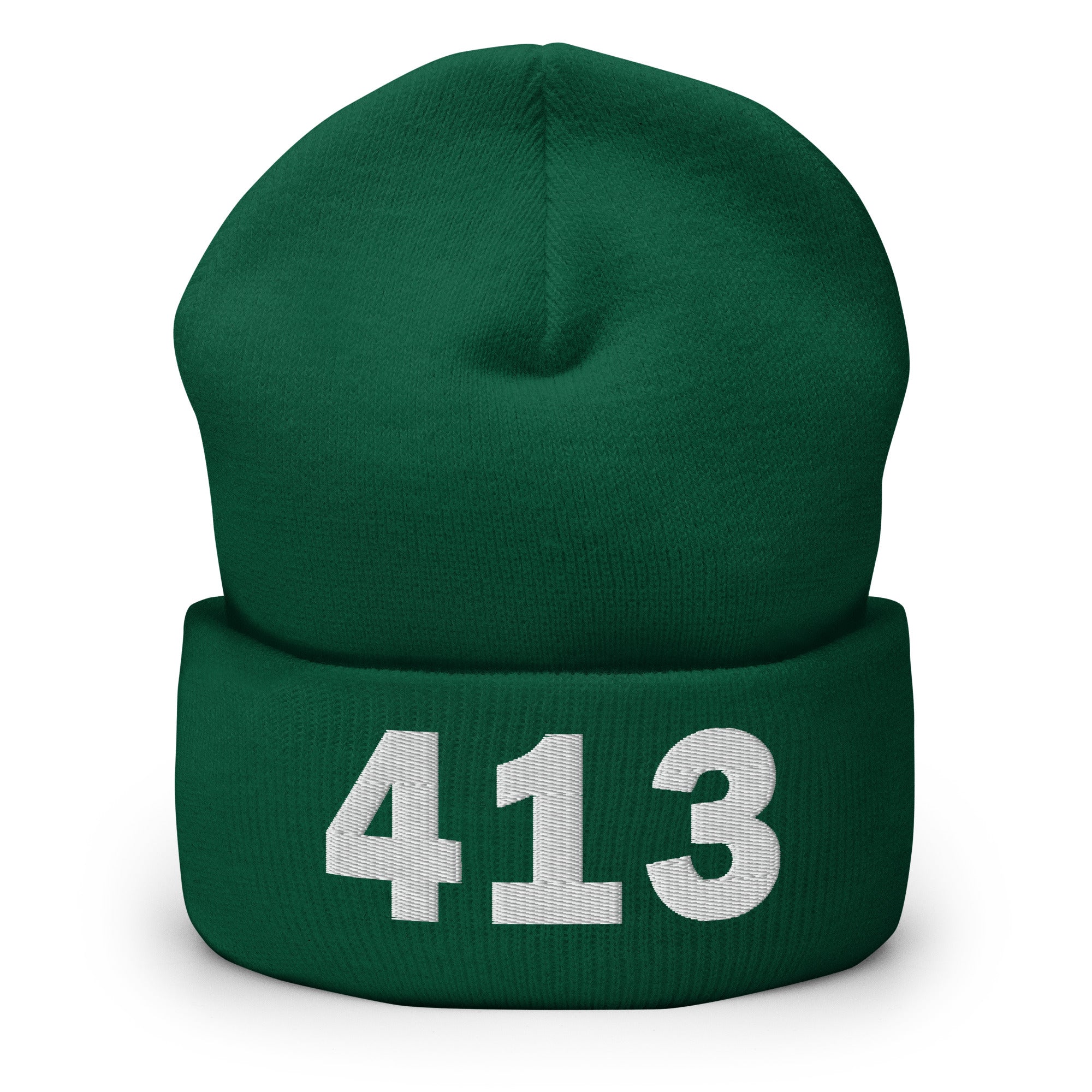 413 Area Code Cuffed Beanie