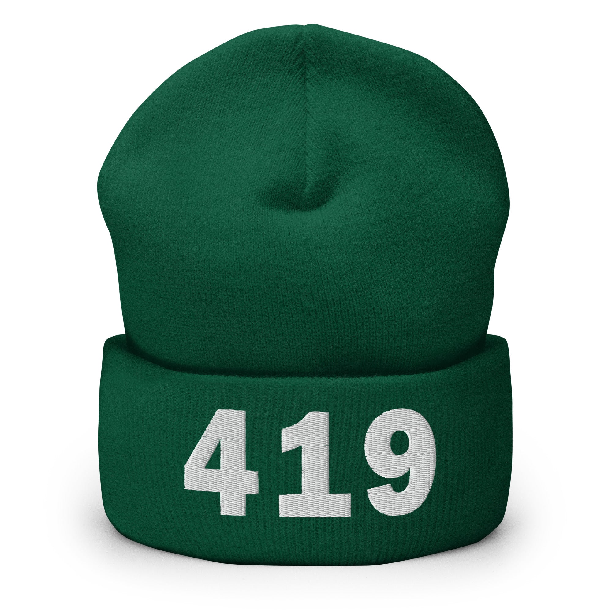419 Area Code Cuffed Beanie