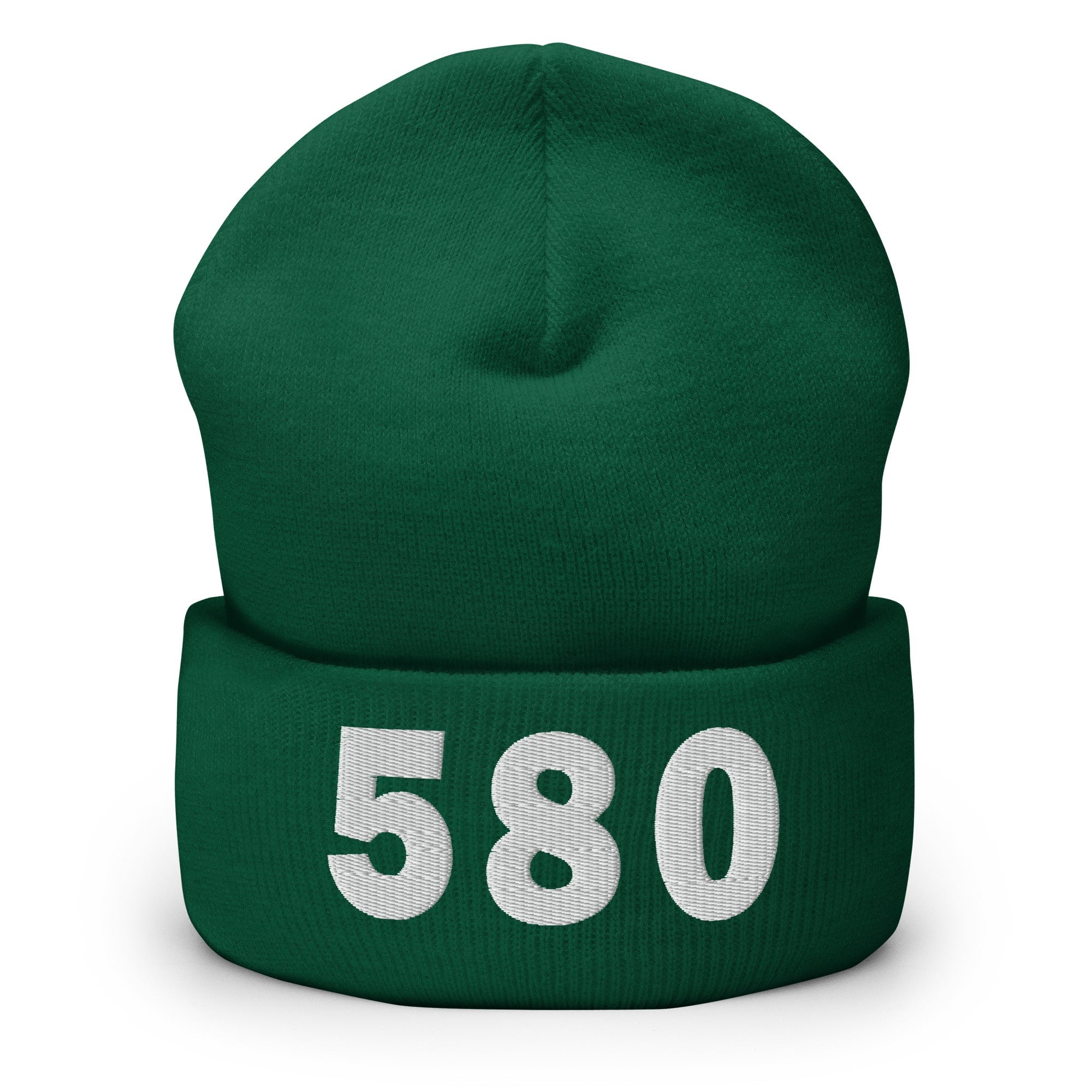 580 Area Code Cuffed Beanie