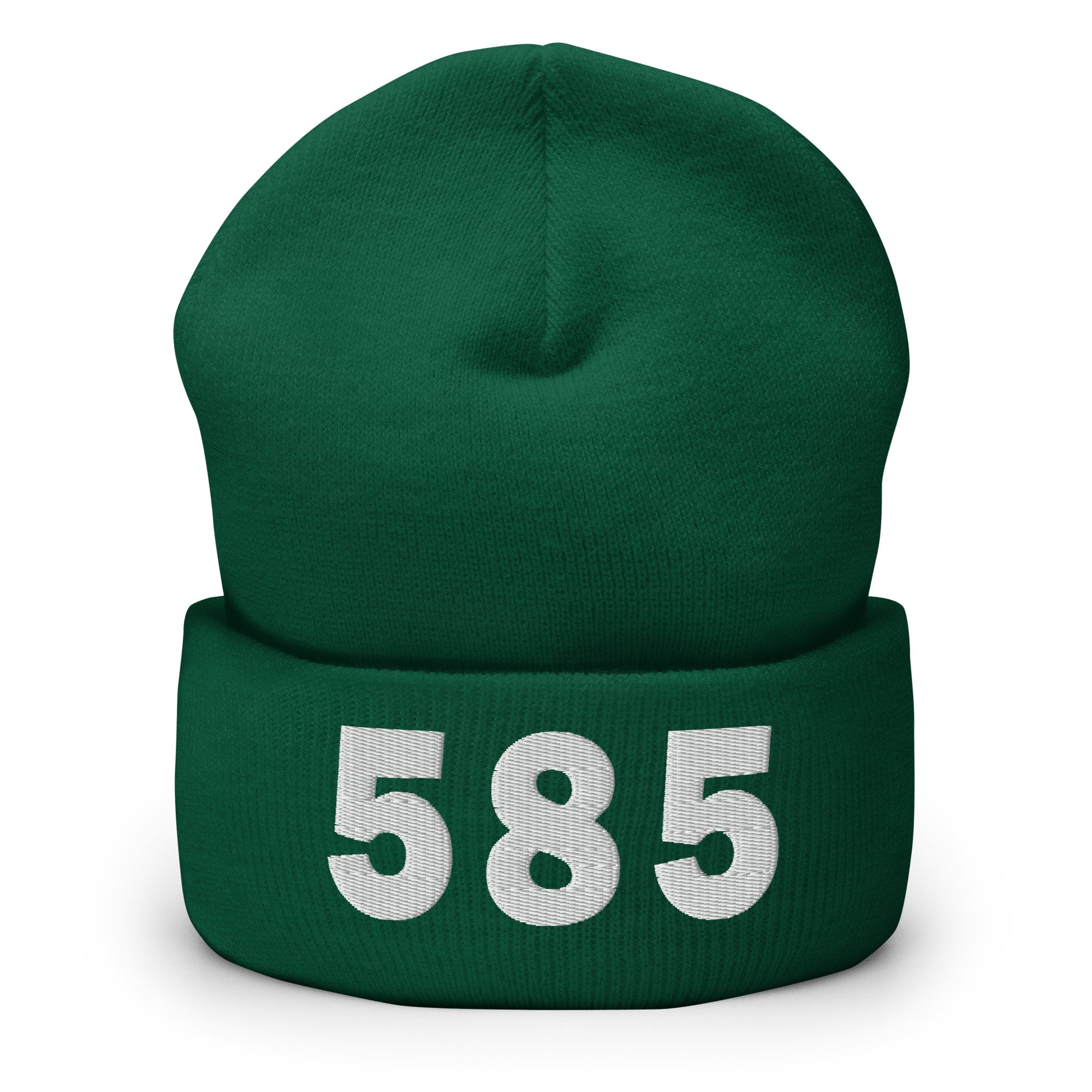 585 Area Code Cuffed Beanie