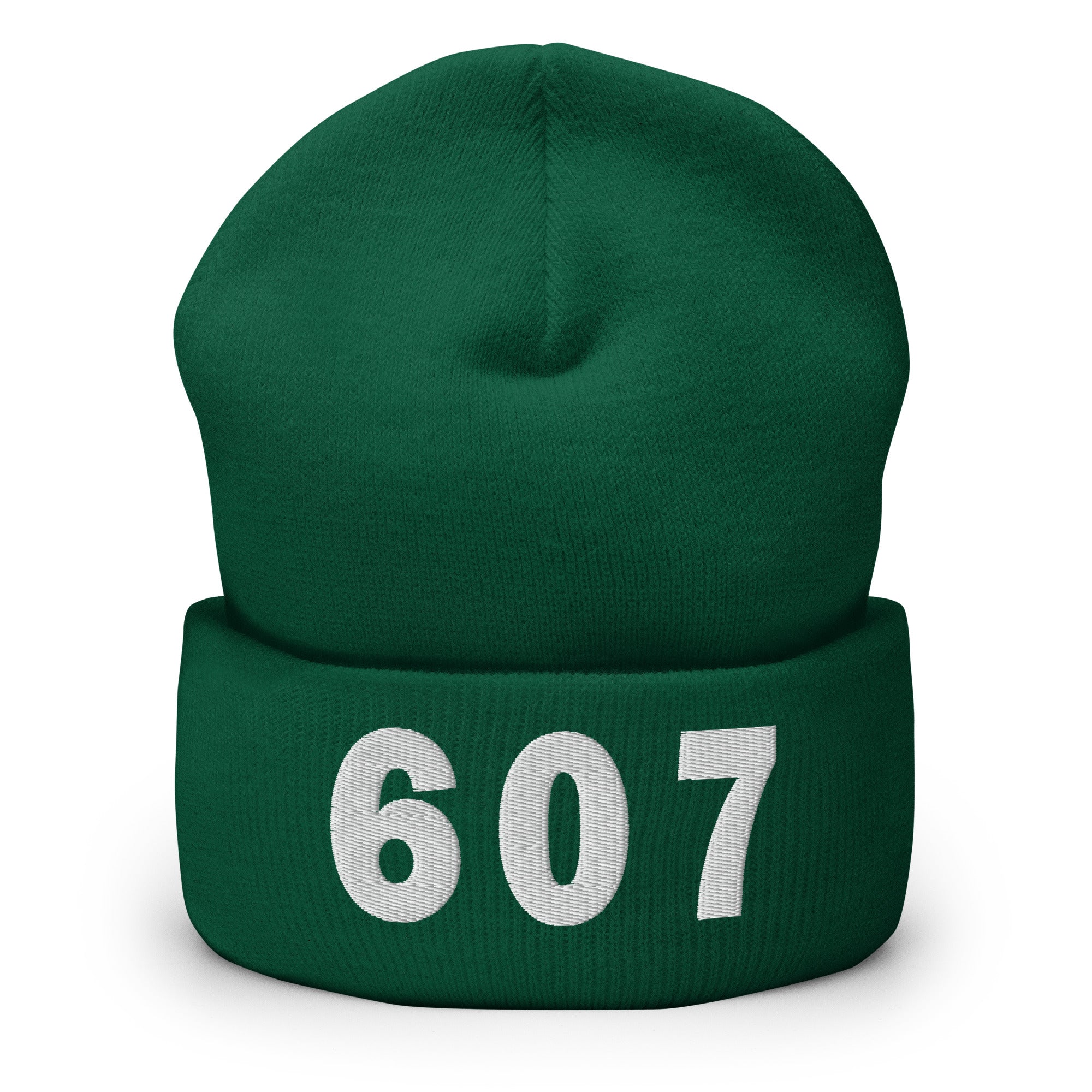 607 Area Code Cuffed Beanie