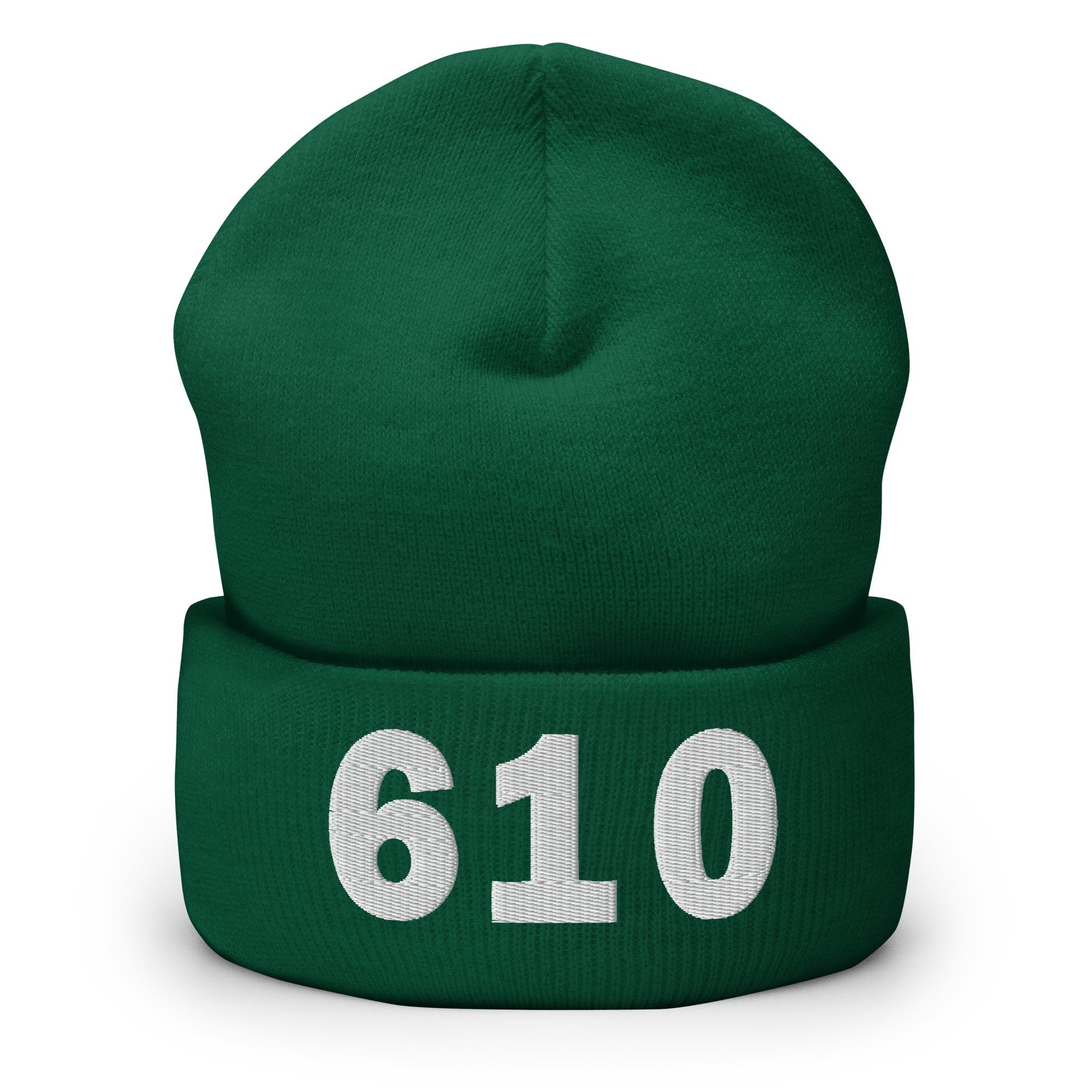 610 Area Code Cuffed Beanie