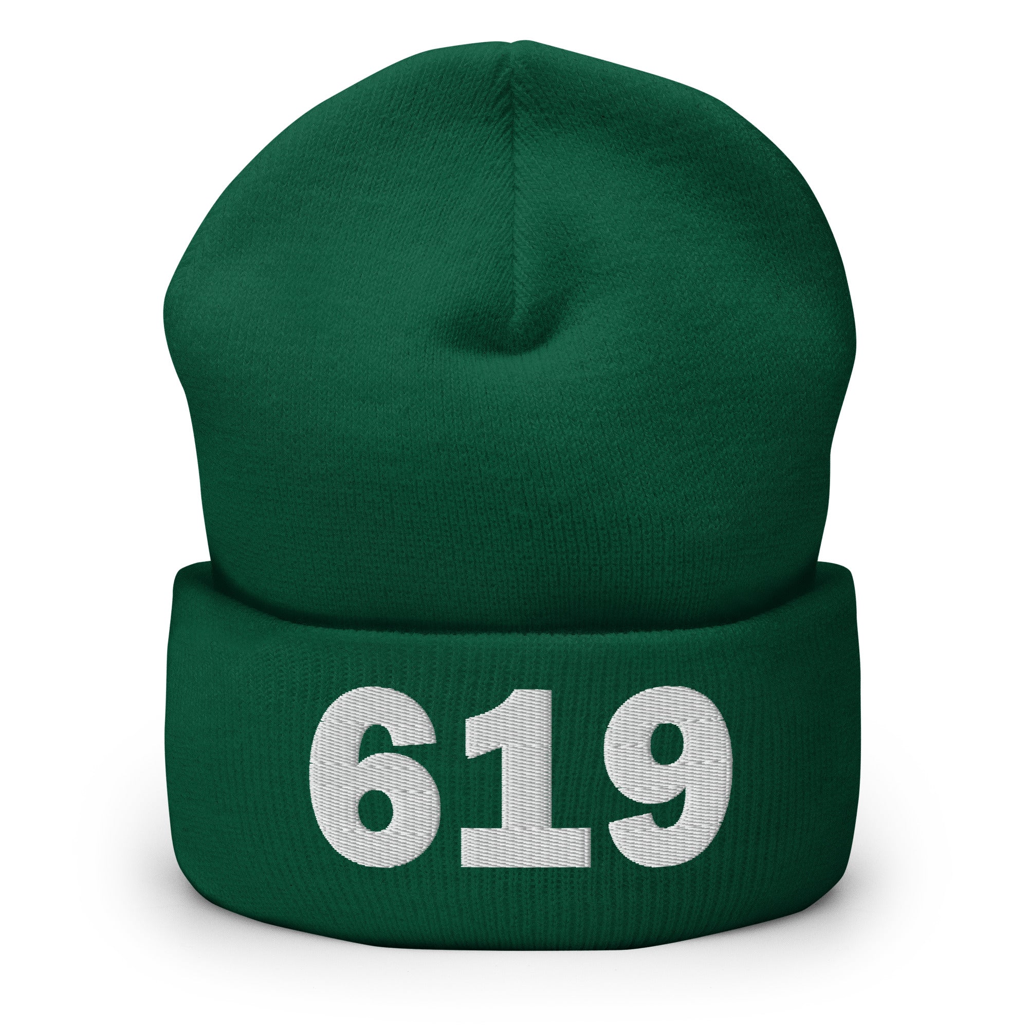 619 Area Code Cuffed Beanie