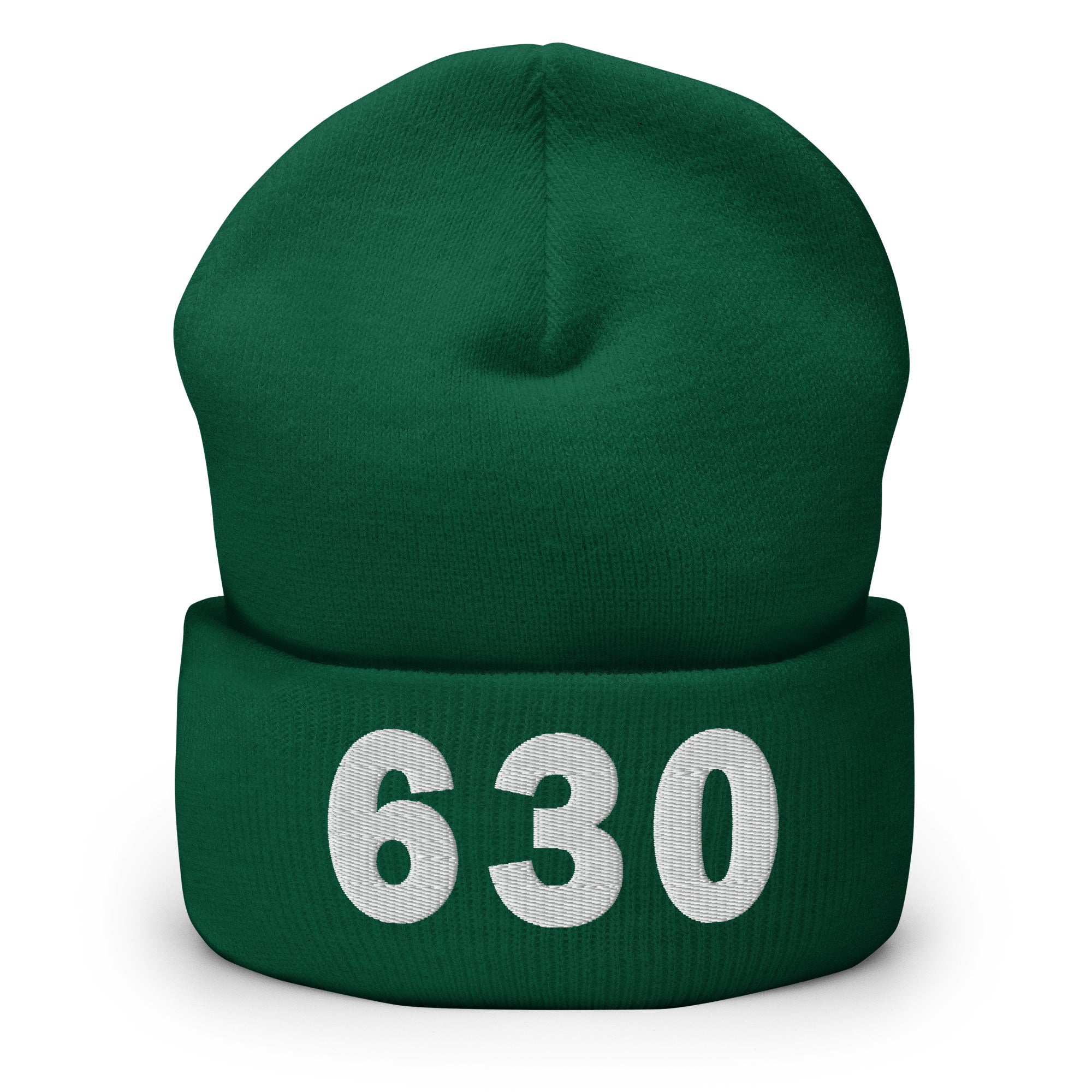630 Area Code Cuffed Beanie