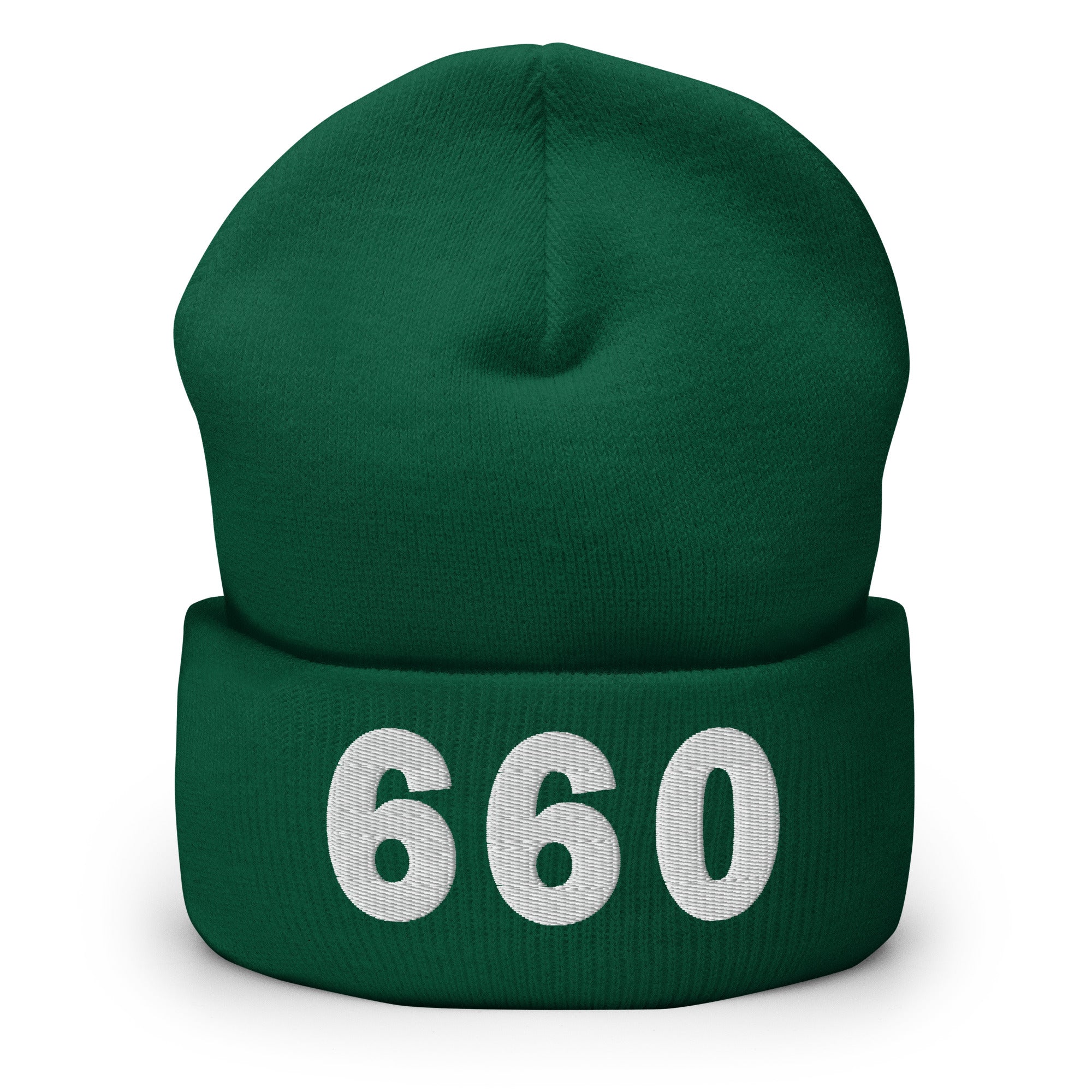 660 Area Code Cuffed Beanie