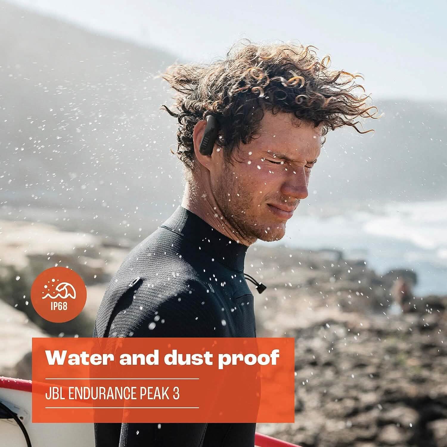 JBL - Endurance Peak 3 Dust and Waterproof True Wireless Active Earbuds