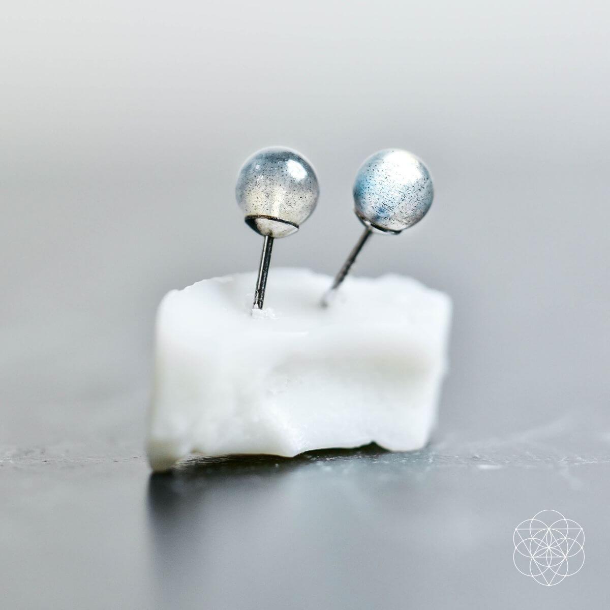 Labradorite Stabilization Earrings