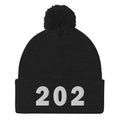 202 Area Code Pom-Pom Beanie