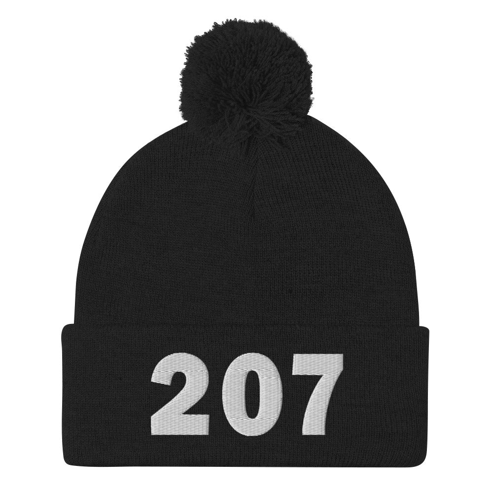 207 Area Code Pom-Pom Beanie