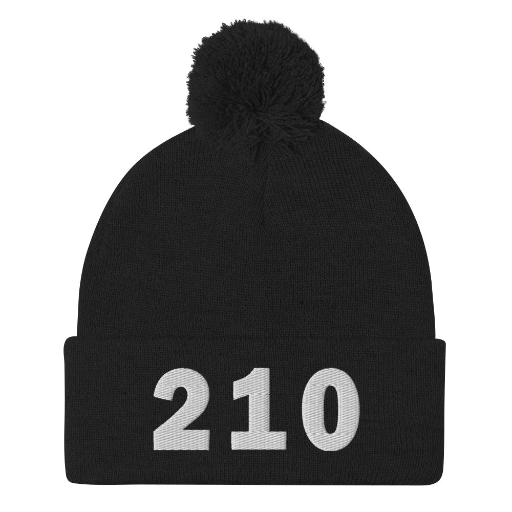 210 Area Code Pom-Pom Beanie
