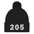 205 Area Code Pom-Pom Beanie