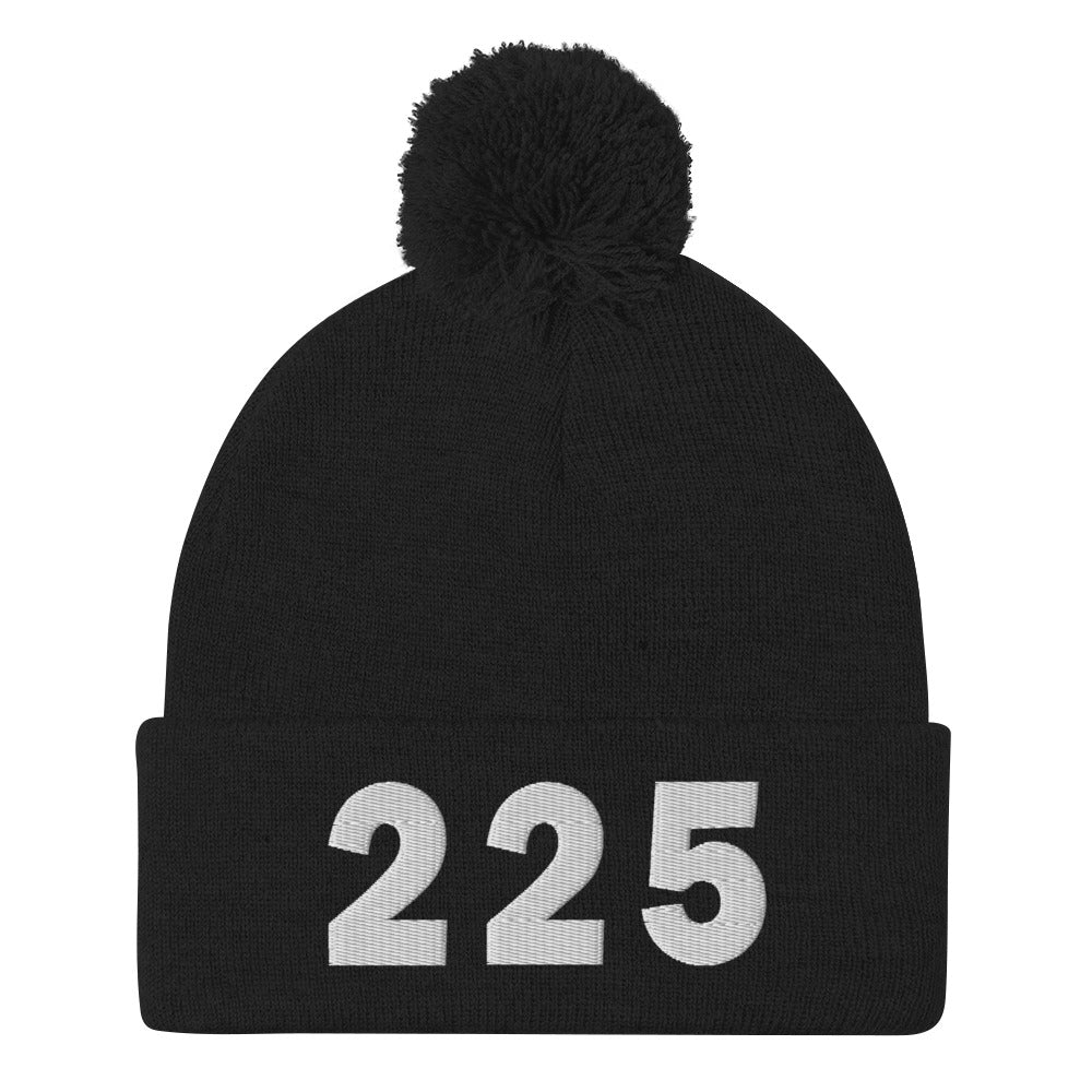225 Area Code Pom-Pom Beanie