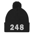 248 Area Code Pom-Pom Beanie