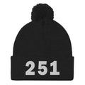 251 Area Code Pom-Pom Beanie