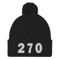 270 Area Code Pom-Pom Beanie