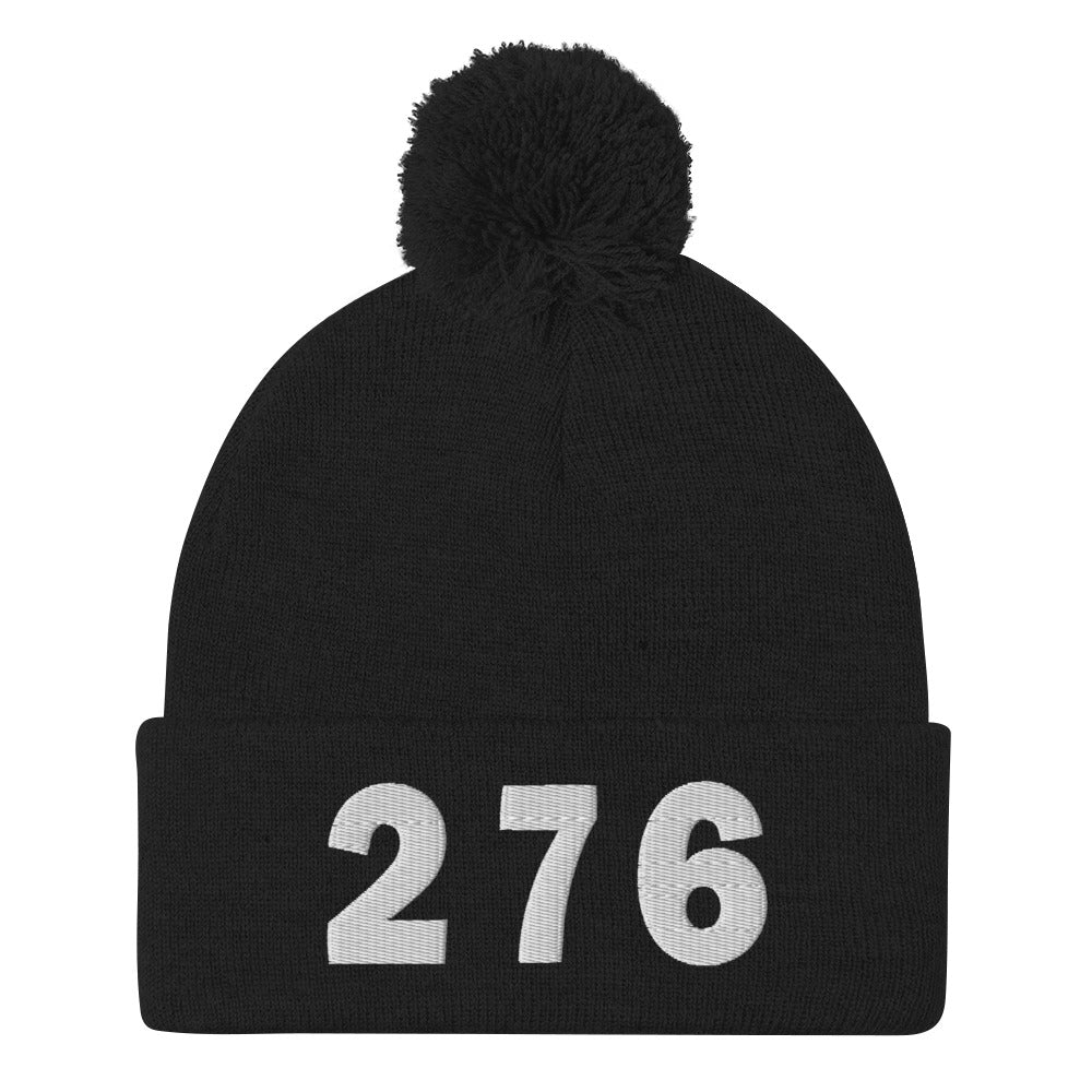 276 Area Code Pom-Pom Beanie