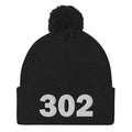 302 Area Code Pom-Pom Beanie