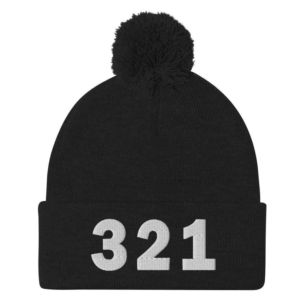 321 Area Code Pom-Pom Beanie
