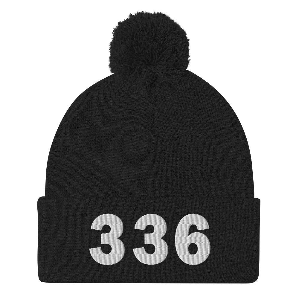 336 Area Code Pom-Pom Beanie