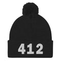 412 Area Code Pom-Pom Beanie