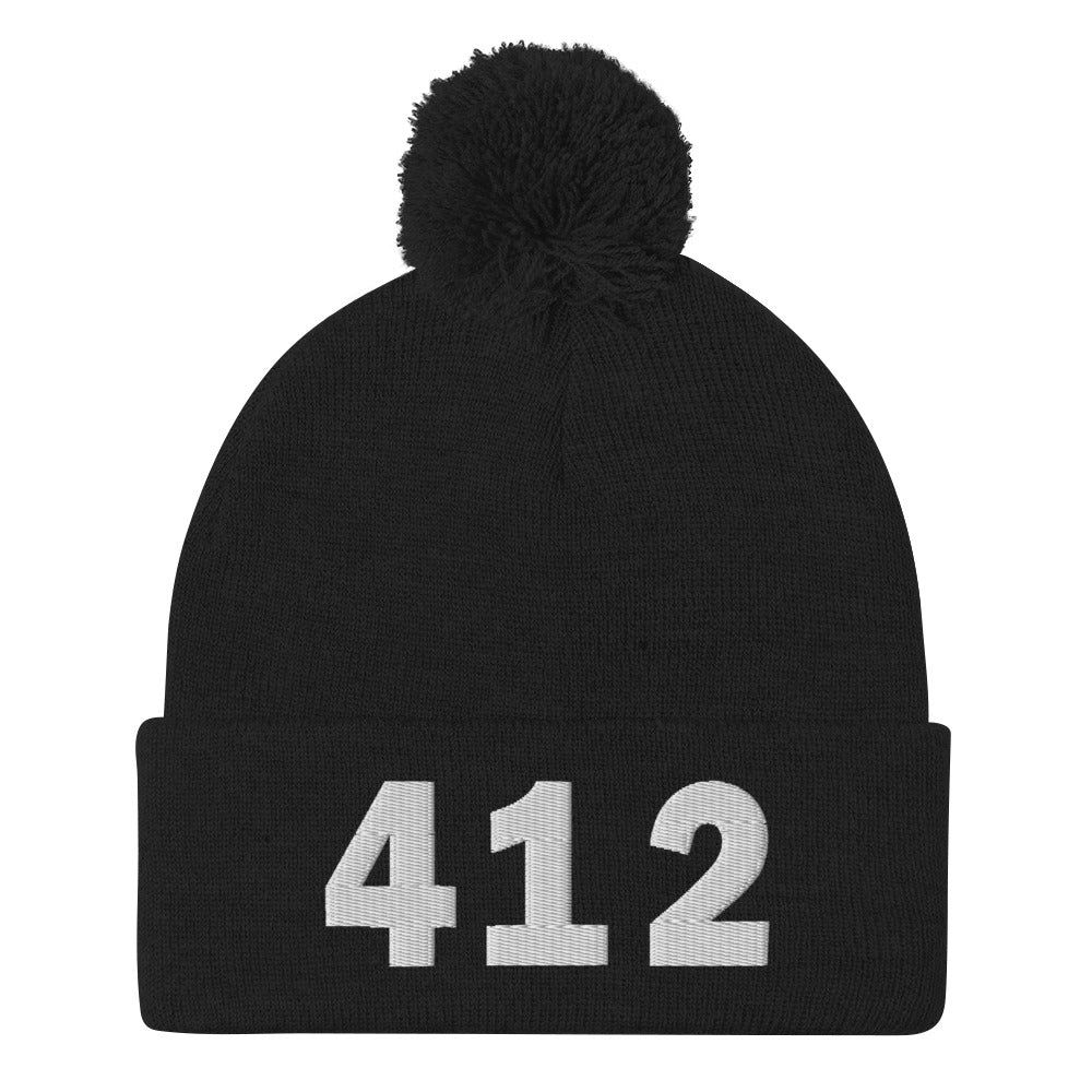 412 Area Code Pom-Pom Beanie