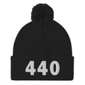 440 Area Code Pom-Pom Beanie