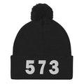 573 Area Code Pom-Pom Beanie