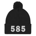 585 Area Code Pom-Pom Beanie