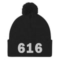 616 Area Code Pom-Pom Beanie