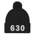 630 Area Code Pom-Pom Beanie