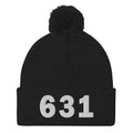 631 Area Code Pom-Pom Beanie