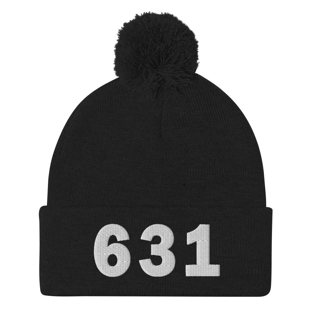 631 Area Code Pom-Pom Beanie