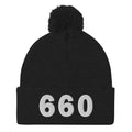 660 Area Code Pom-Pom Beanie
