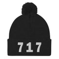 717 Area Code Pom-Pom Beanie