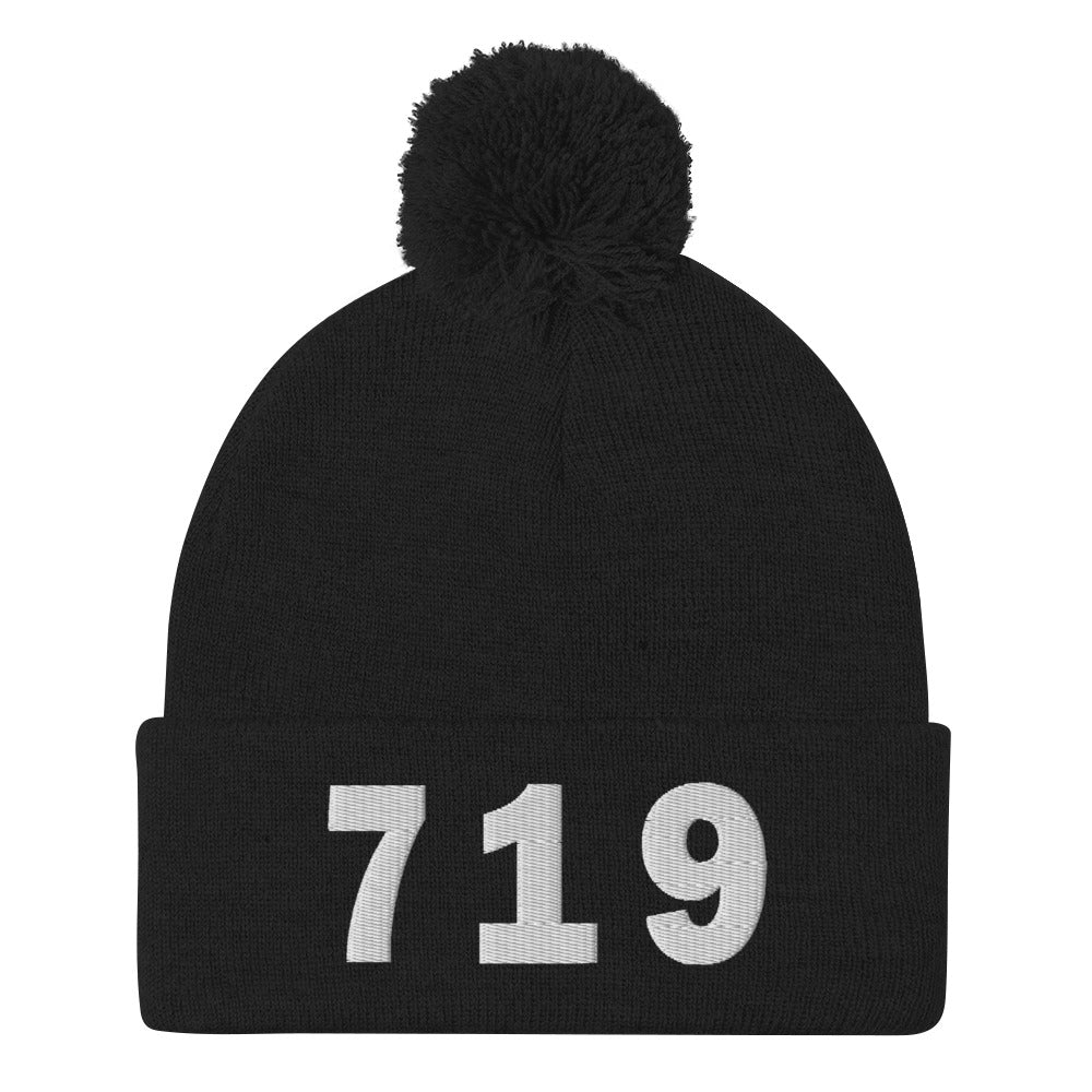 719 Area Code Pom-Pom Beanie