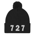 727 Area Code Pom-Pom Beanie